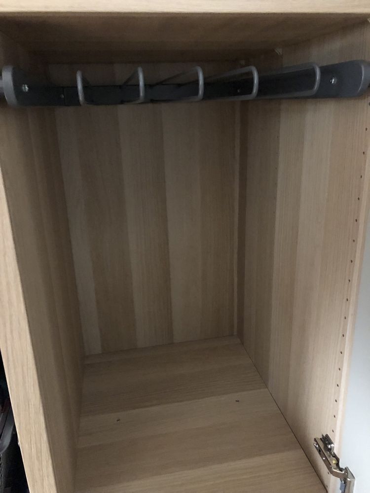 Wysuwany ciemnoszary wieszak do szafy Ikea Pax 50 * 58 cm