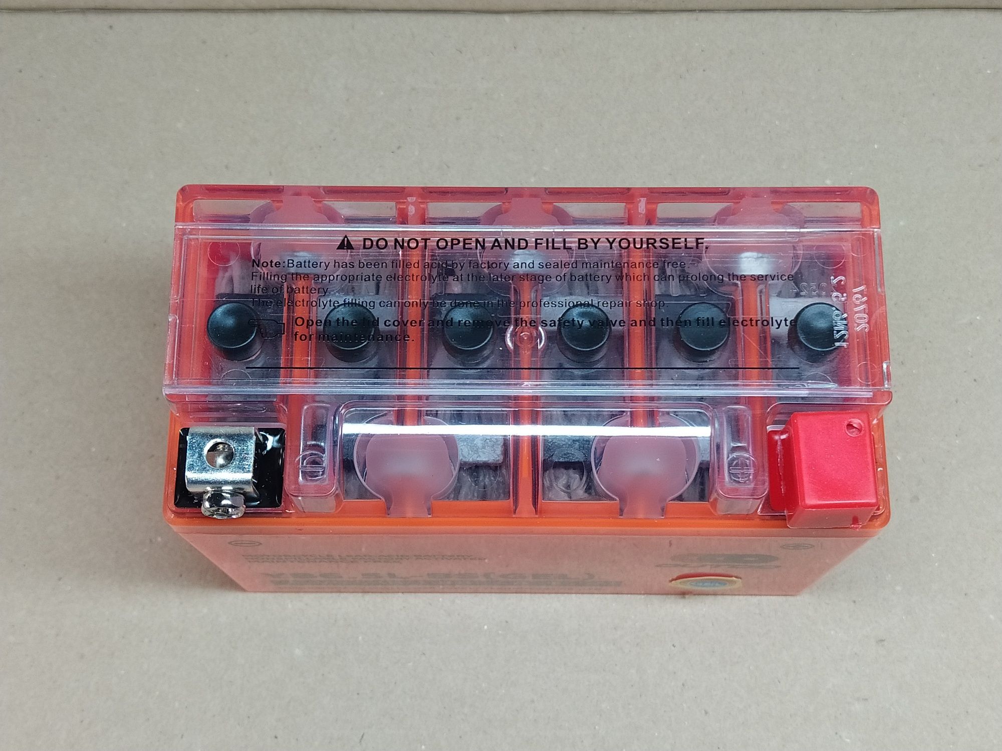 Аккумулятор мото АКБ GEL 12V 6.5A 135-65-100mm (YB6. 5L-BS) "OUTDO"