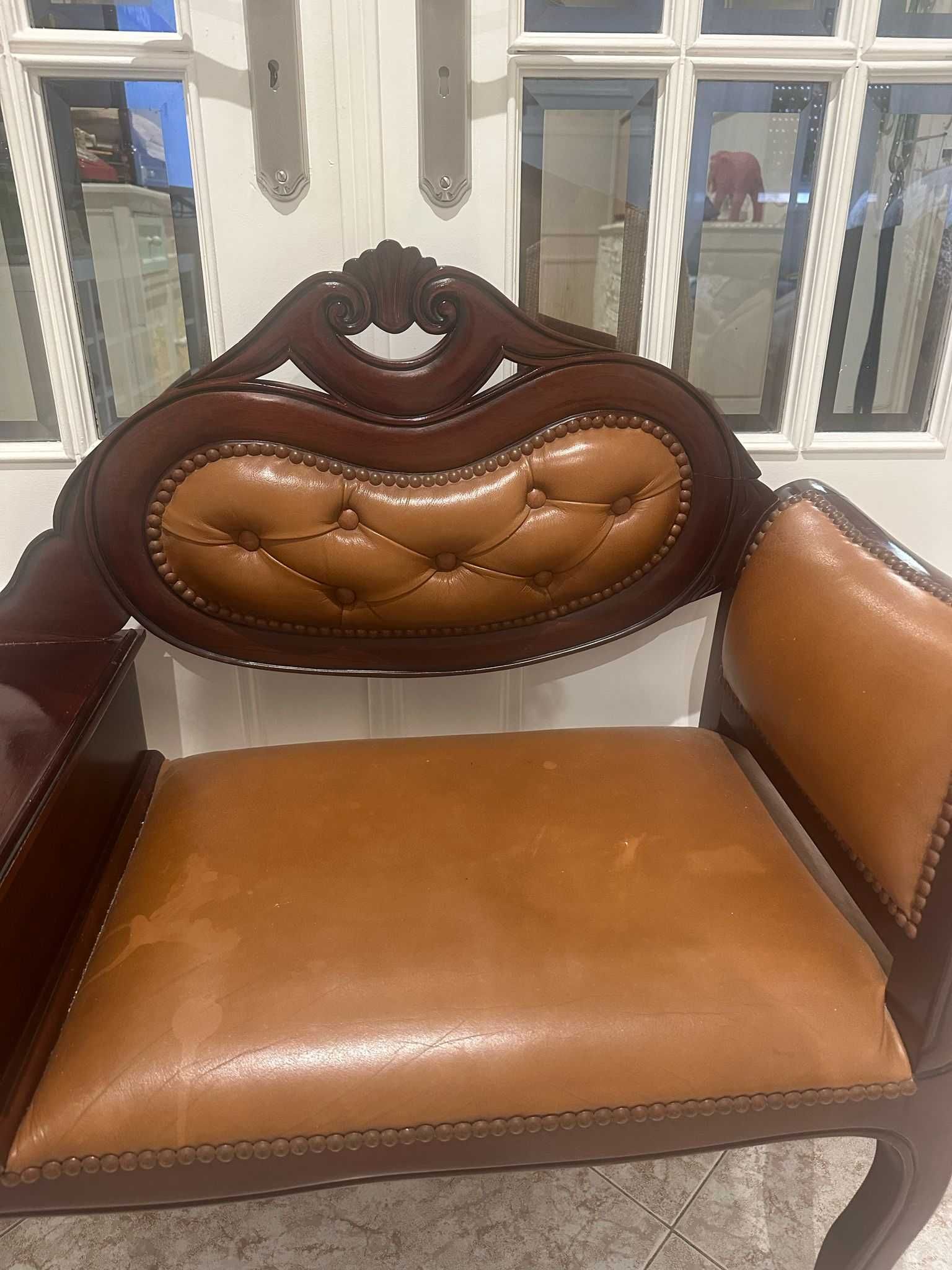 banqueta vintage em excelente estado