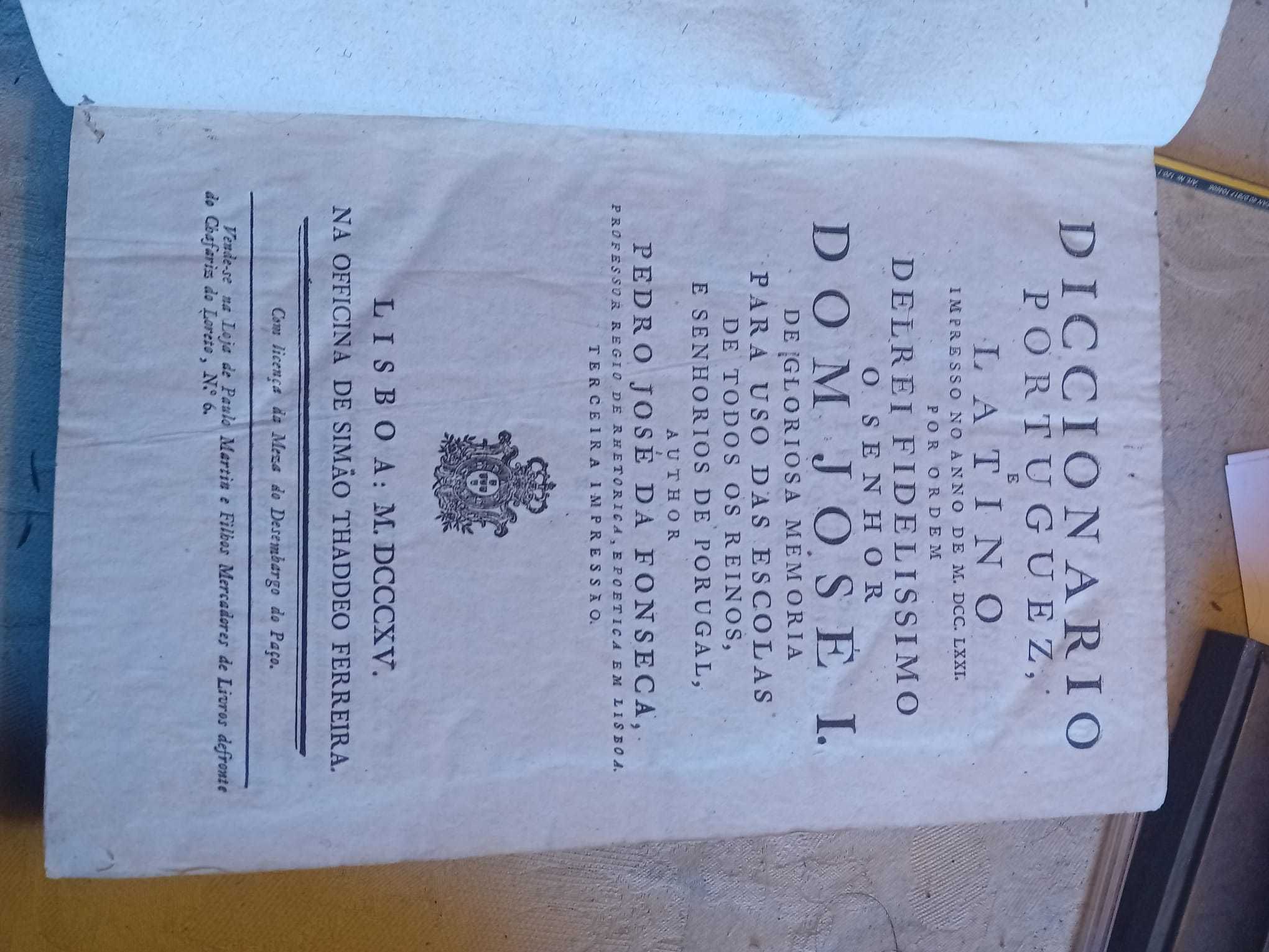 Dicionário Portuguez Latino 1815