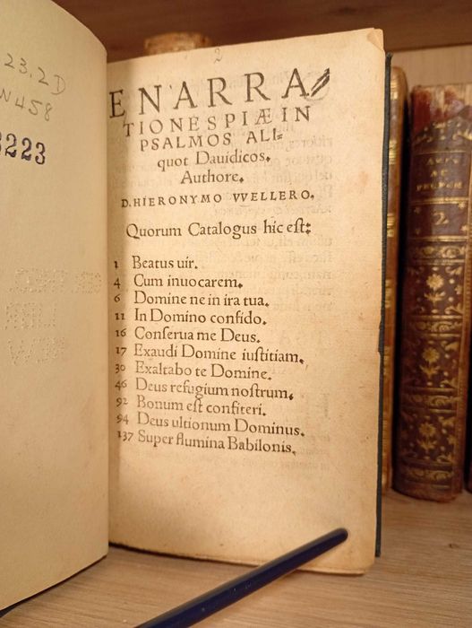 Starodruk ok.1554 Komentarz do Psalmów Dawidowych - Protestantyzm