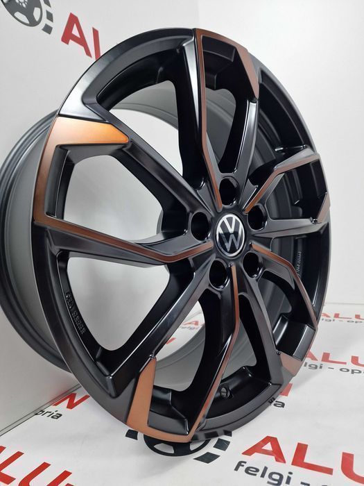 Nowe alufelgi VW 18" 5x112 PASSAT B5 B6 B7 B8 CC SCIROCCO-Czarne Miedz