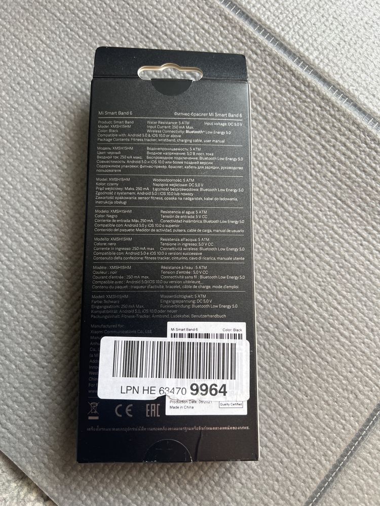 Smart band Mi 6 nowa opaska