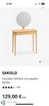 Toucador em bambu  JYSK - SAKSILD com espelho