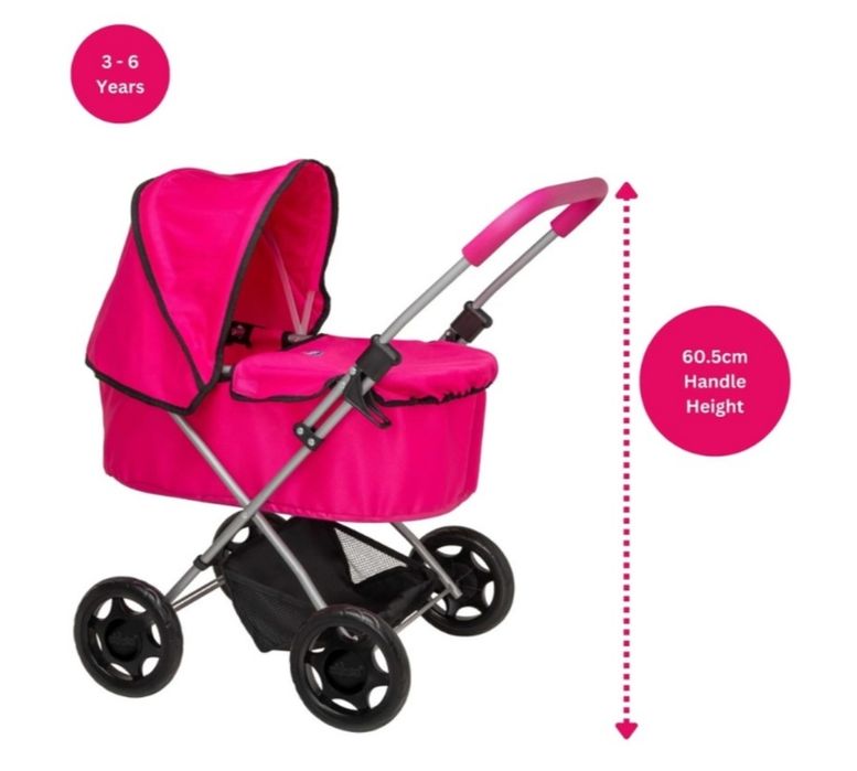 Візок для ляльки Chicco Amore  Pram Рожева