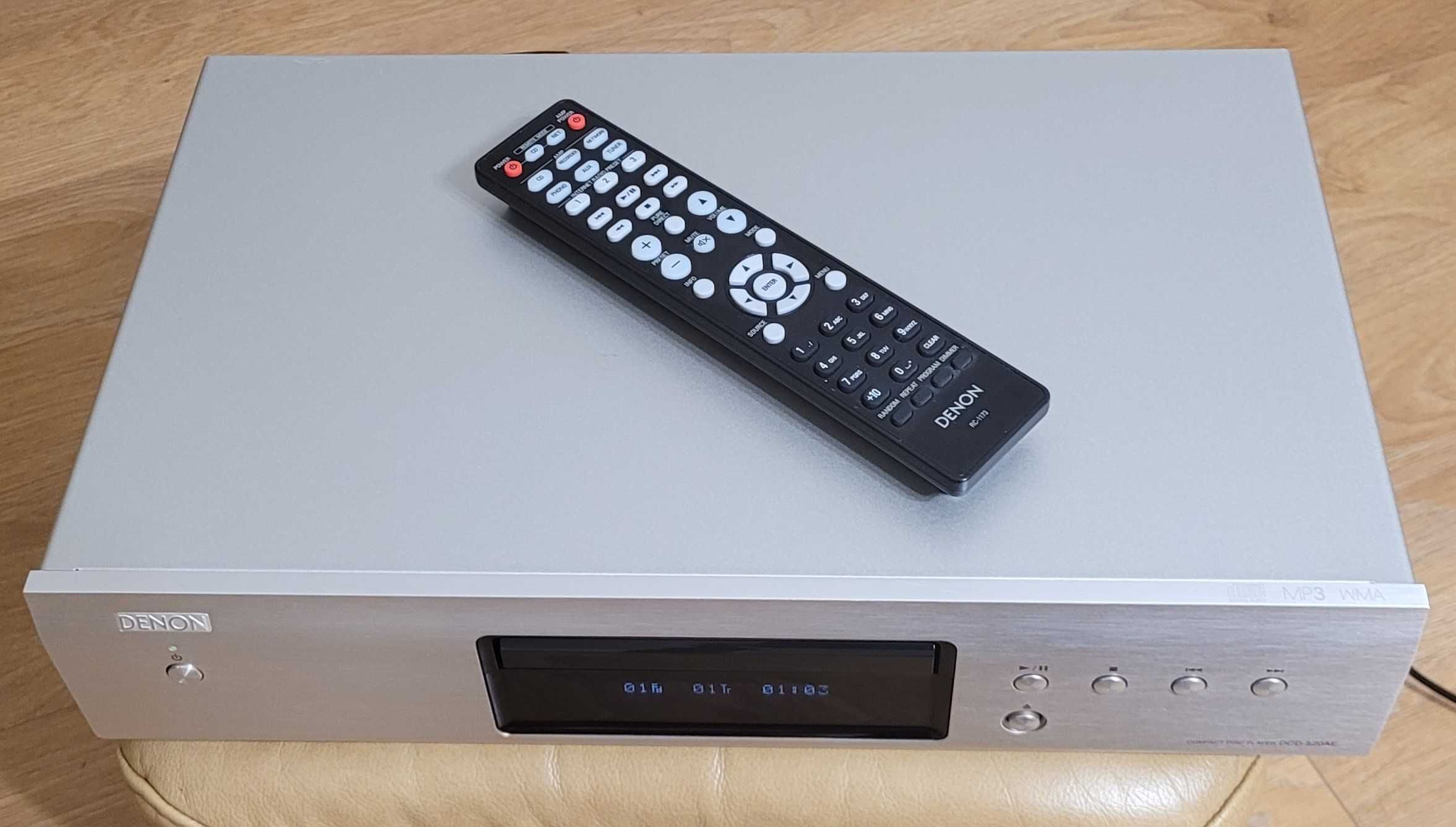 Denon DCD-520AE odtwarzacz cd, MP3, WMA z oryginalnym pilotem