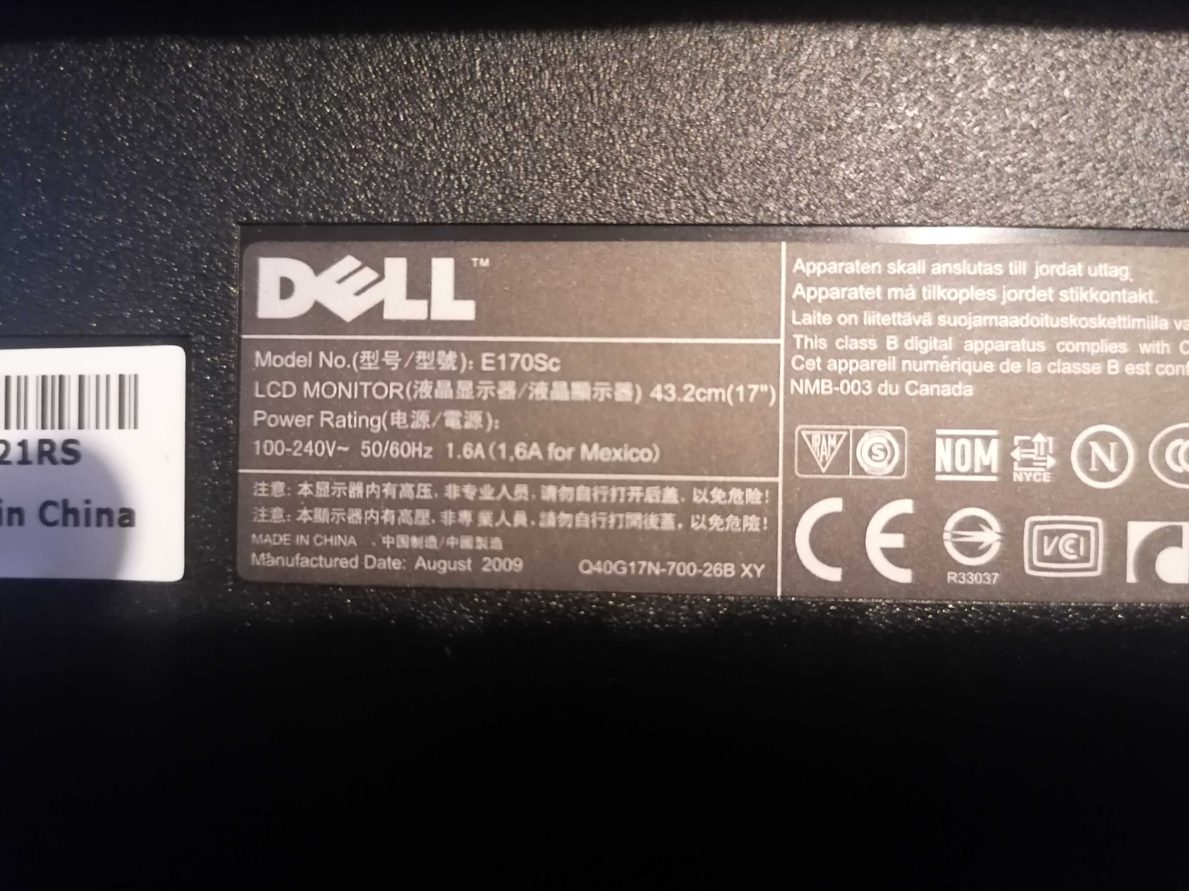 Monitor Dell 60hz