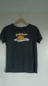 T-shirt czarny gudetama