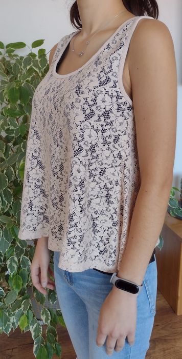 Bluzka z koronkową siateczką