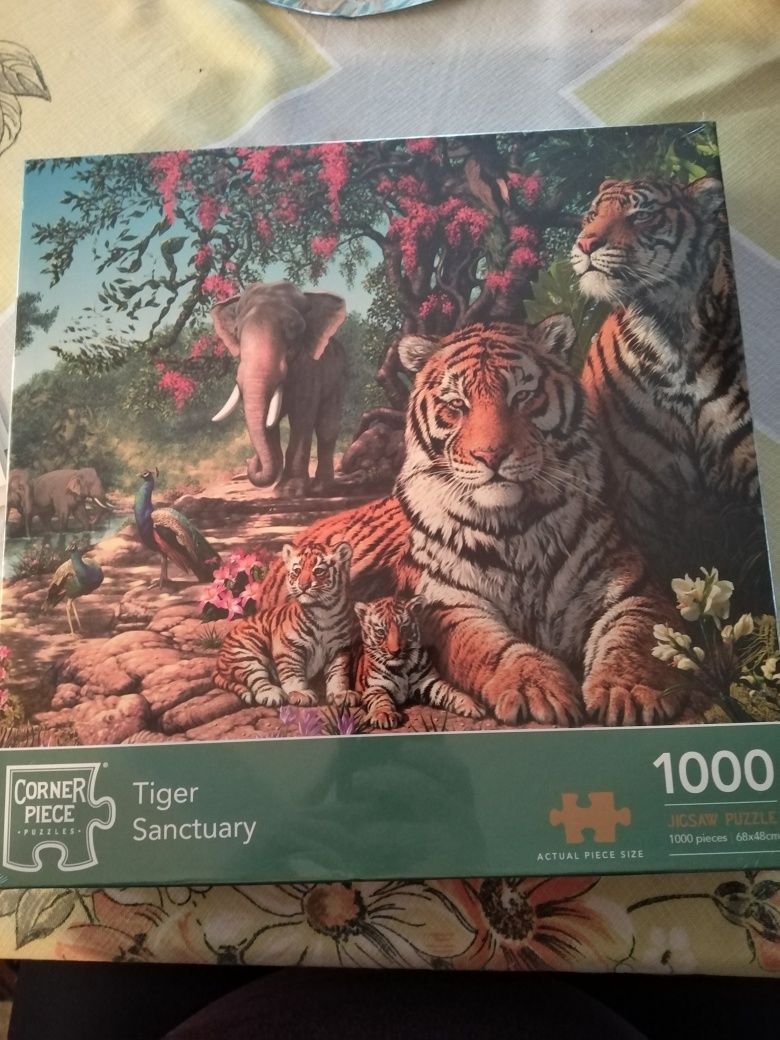 Puzzle 1000 elementów tygrysy