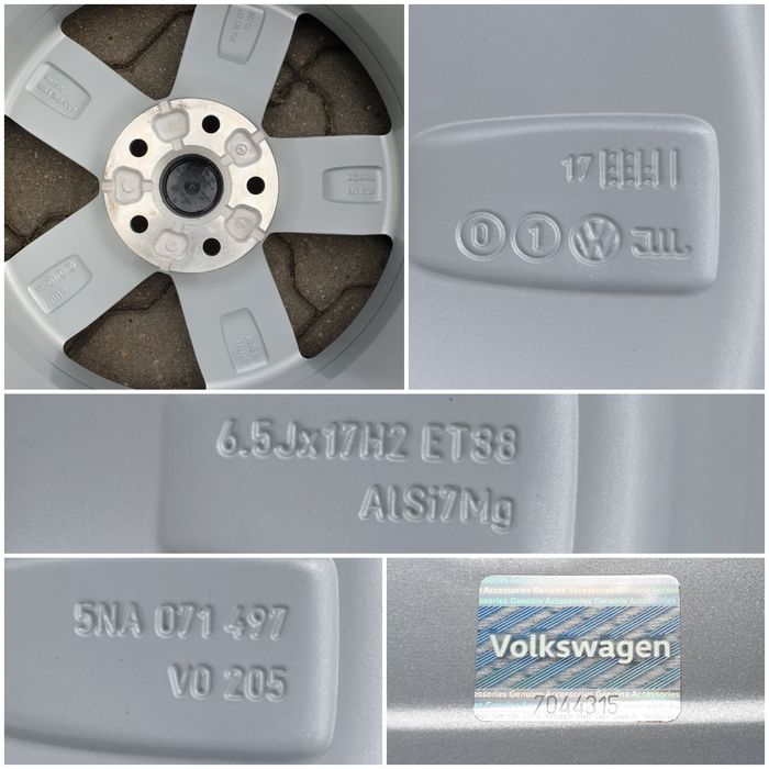 Koła Zimowe Alu 17" VW Tiguan II 2 5NA 5x112 SuperStan Oryginalne