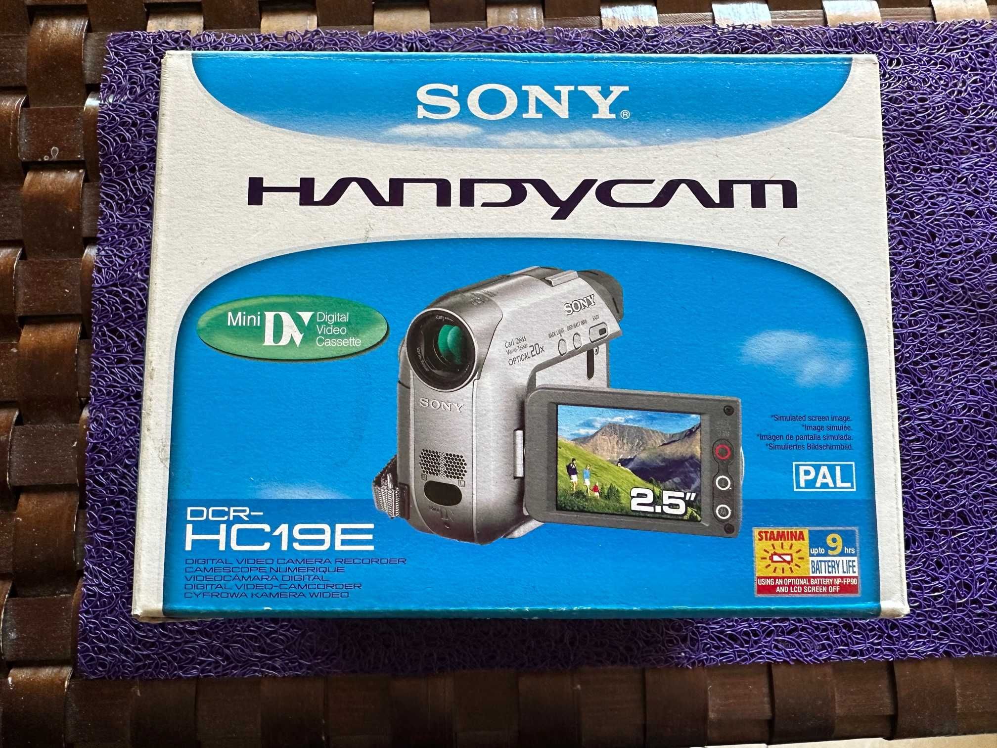 Caixa SONY Handycam DCR-HC19E Camcorder Mini DV Completa