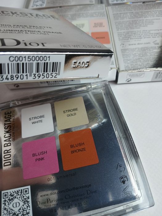 Палетка хайлайтер палітра для обличчя Dior 001/002/004