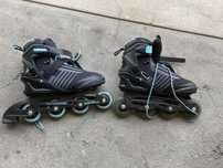 Patins em linha adulto.