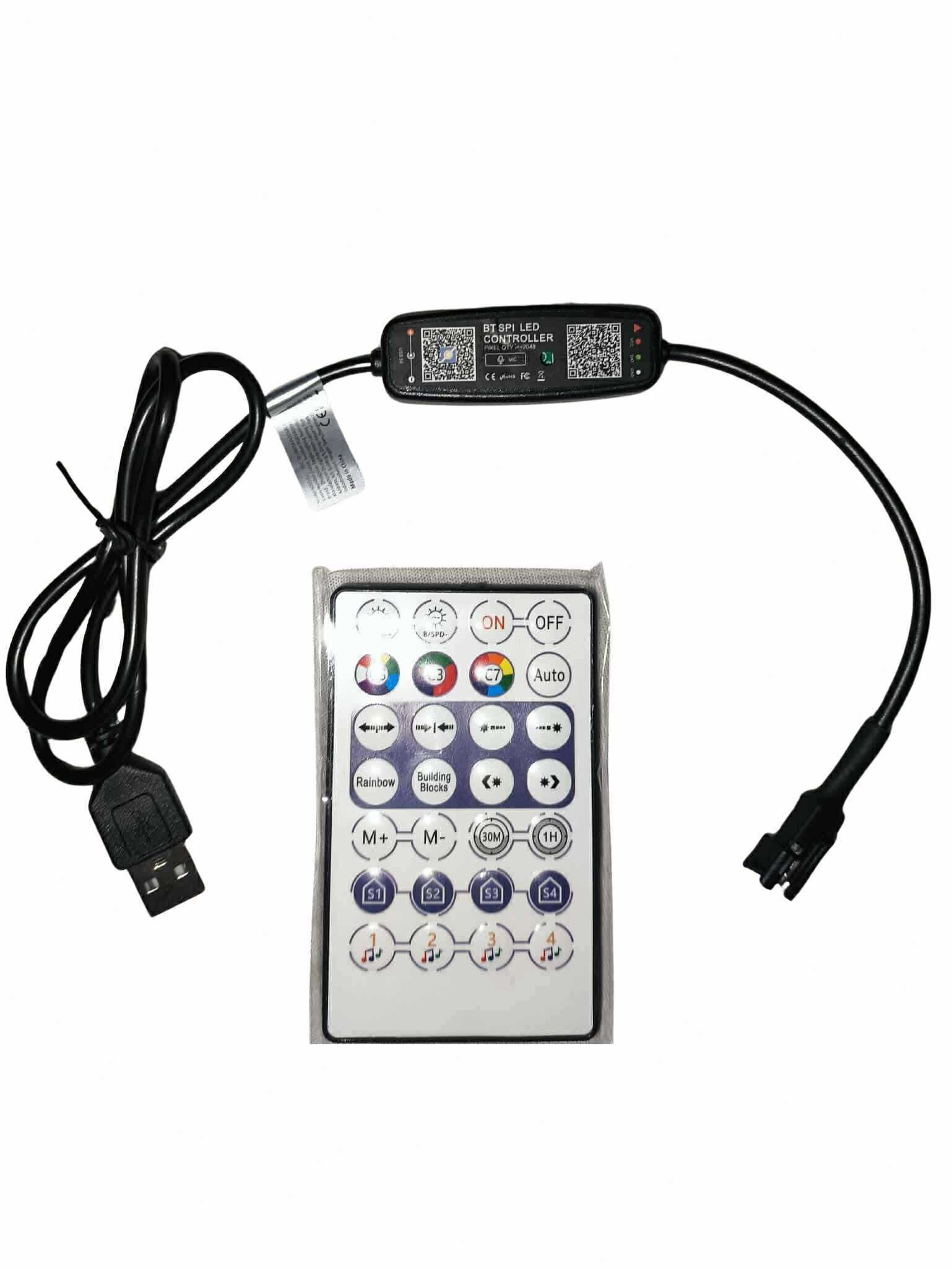 Sterownik Bluetooth Muzyczny do taśm cyfrowych WS2811 WS2812B Pilot