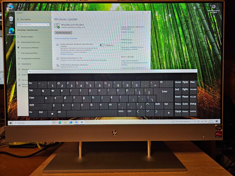Komputer HP All-in-One PC = dotykowy ekran 27 cali