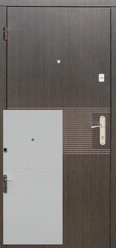 Вхідні двері залізні  с мдф накладками