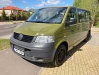 Volkswagen Transporter Z wojska, 4MOTION, długi, 2,5 TDI, potwierdz. przebieg, F-ra VAT