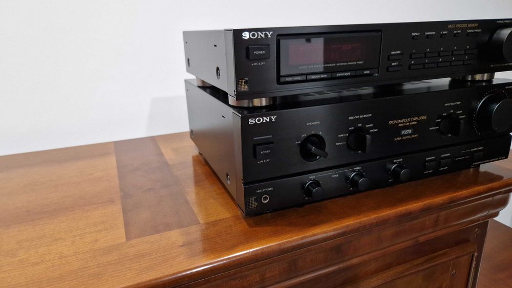 Amplificador Stereo SONY TA-270 + Tuner FM-AM(Rádio) SONY ST-S320