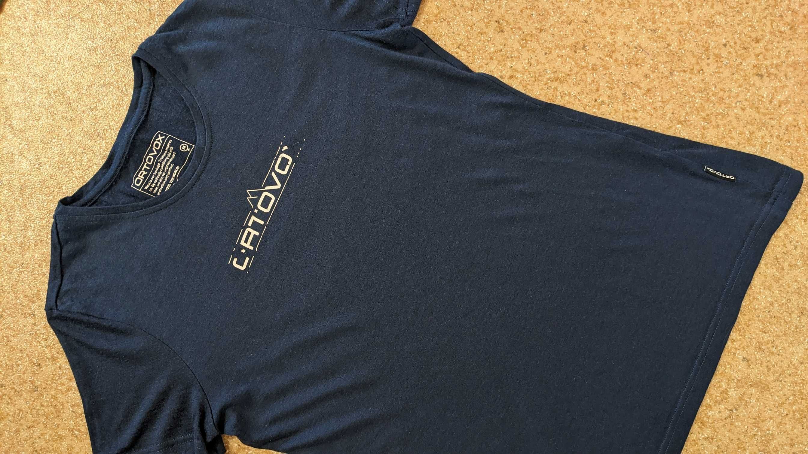 Женское термобелье/футболка Ortovox 185 Merino 1St Logo Dark Navy