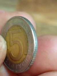 Sprzedam x monete 5 zloty 1996r Destrukt