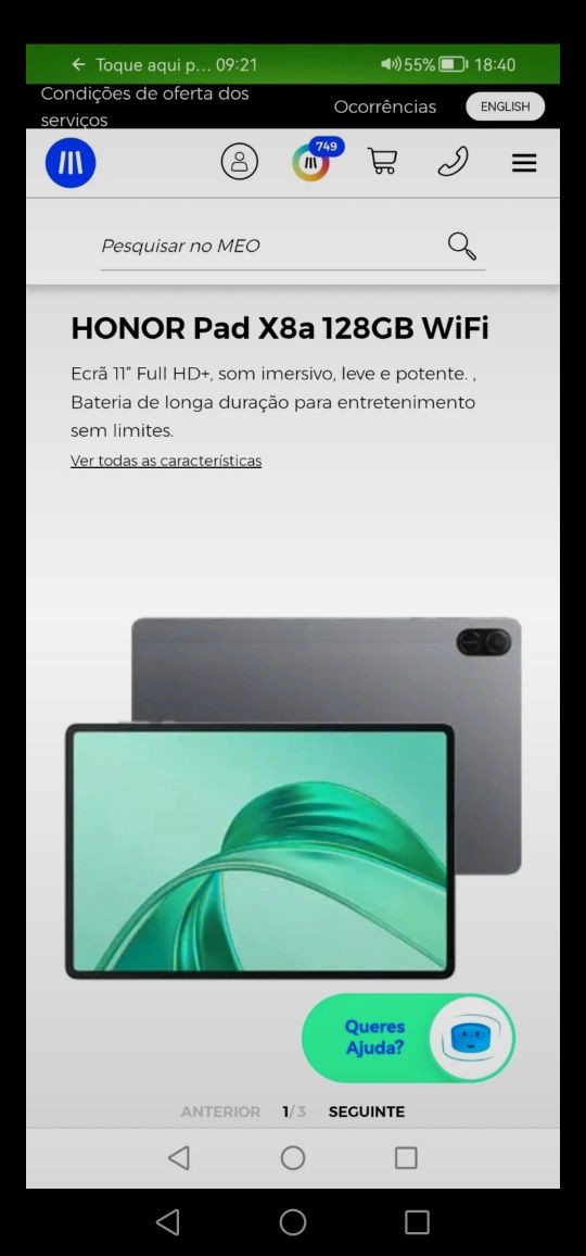 Tablet Honor X8a