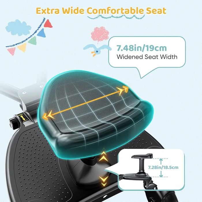 Plataforma Universal 3 em 1 para Carrinho de Bebé com Assento Elevado