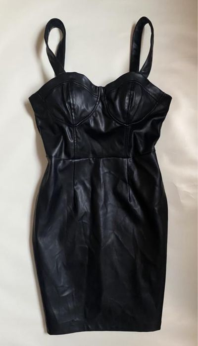 Шкіряне плаття, сарафан xs