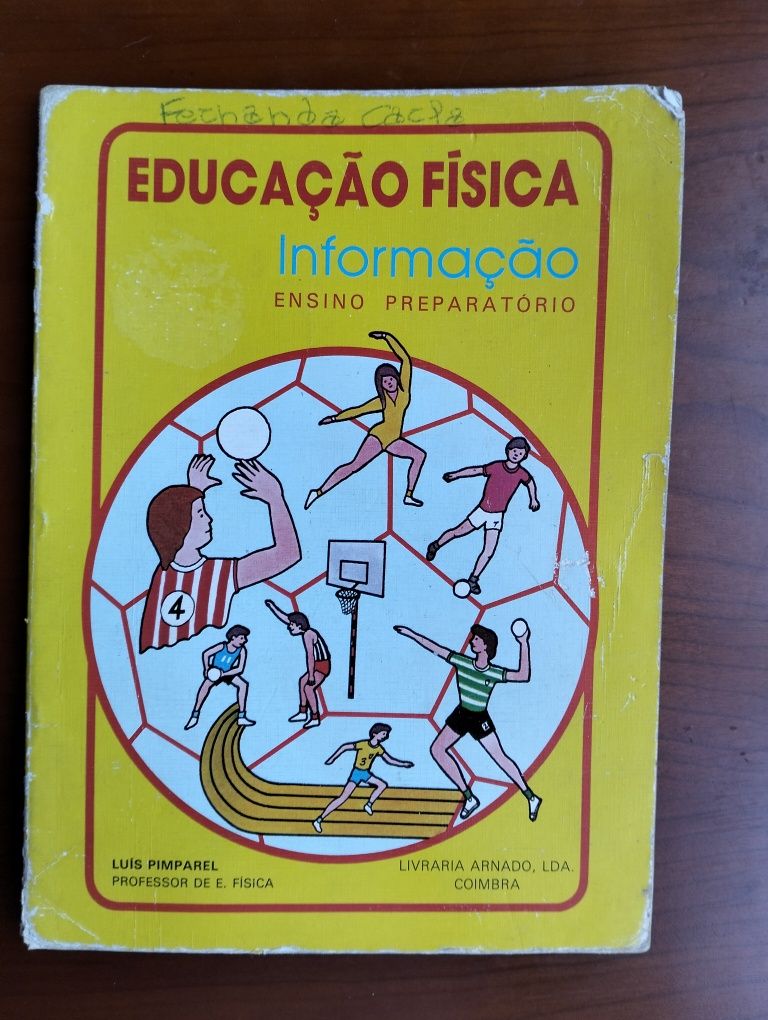 Antigo livro Educação Física Ensino Preparatório