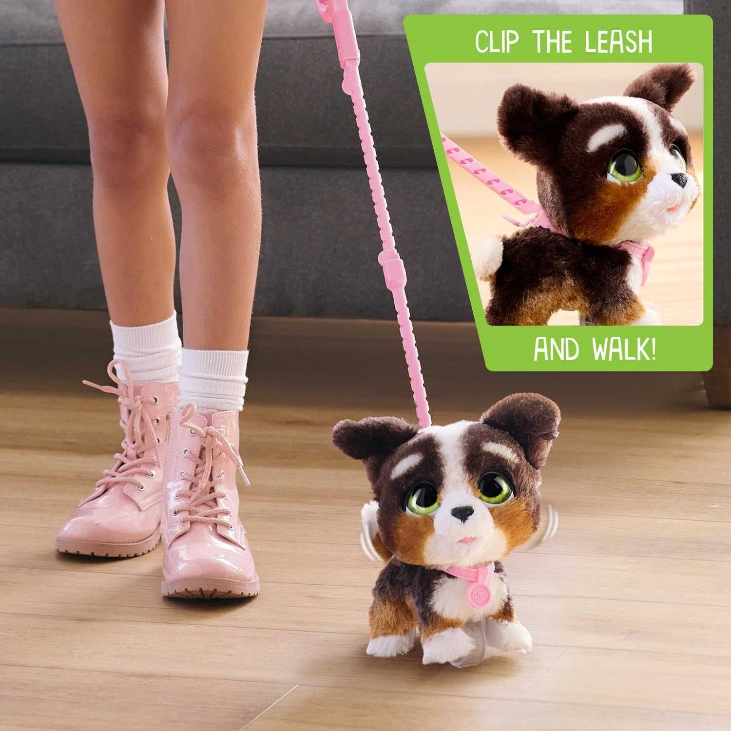 Интерактивный щенок со звуком Furreal Walk-A-Lots  Бернедудель 28056