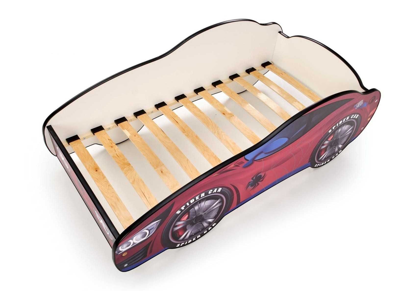 Łóżko dziecięce samochód SPIDERCAR z materacem