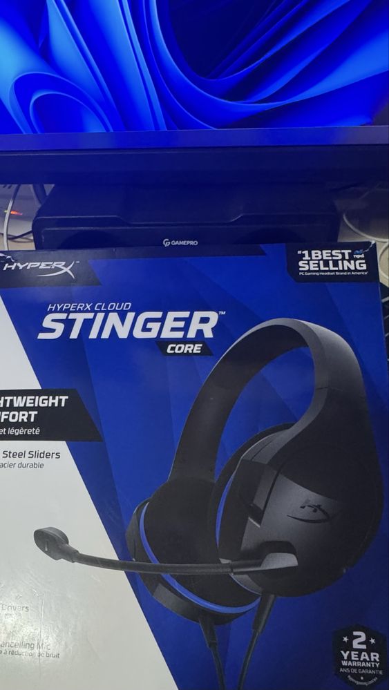 Навушники дротові hyperx stinger б/у