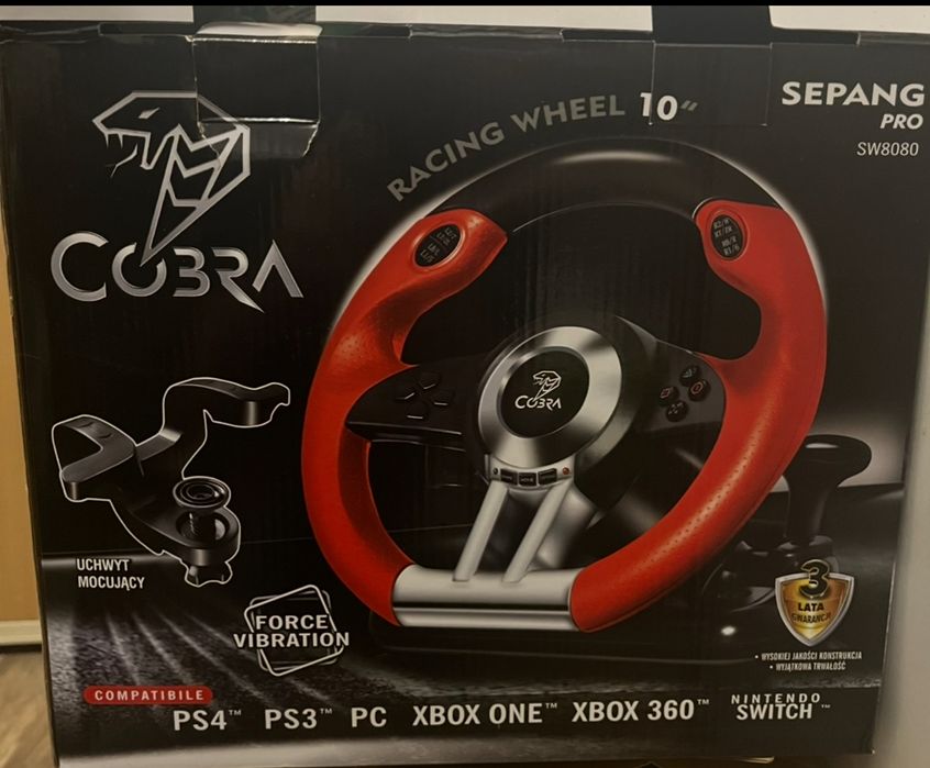Kierownica do konsoli/pc COBRA