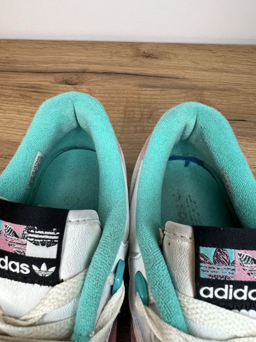 Adidas Rivalry Low White Bliss/Pink Mint Rush