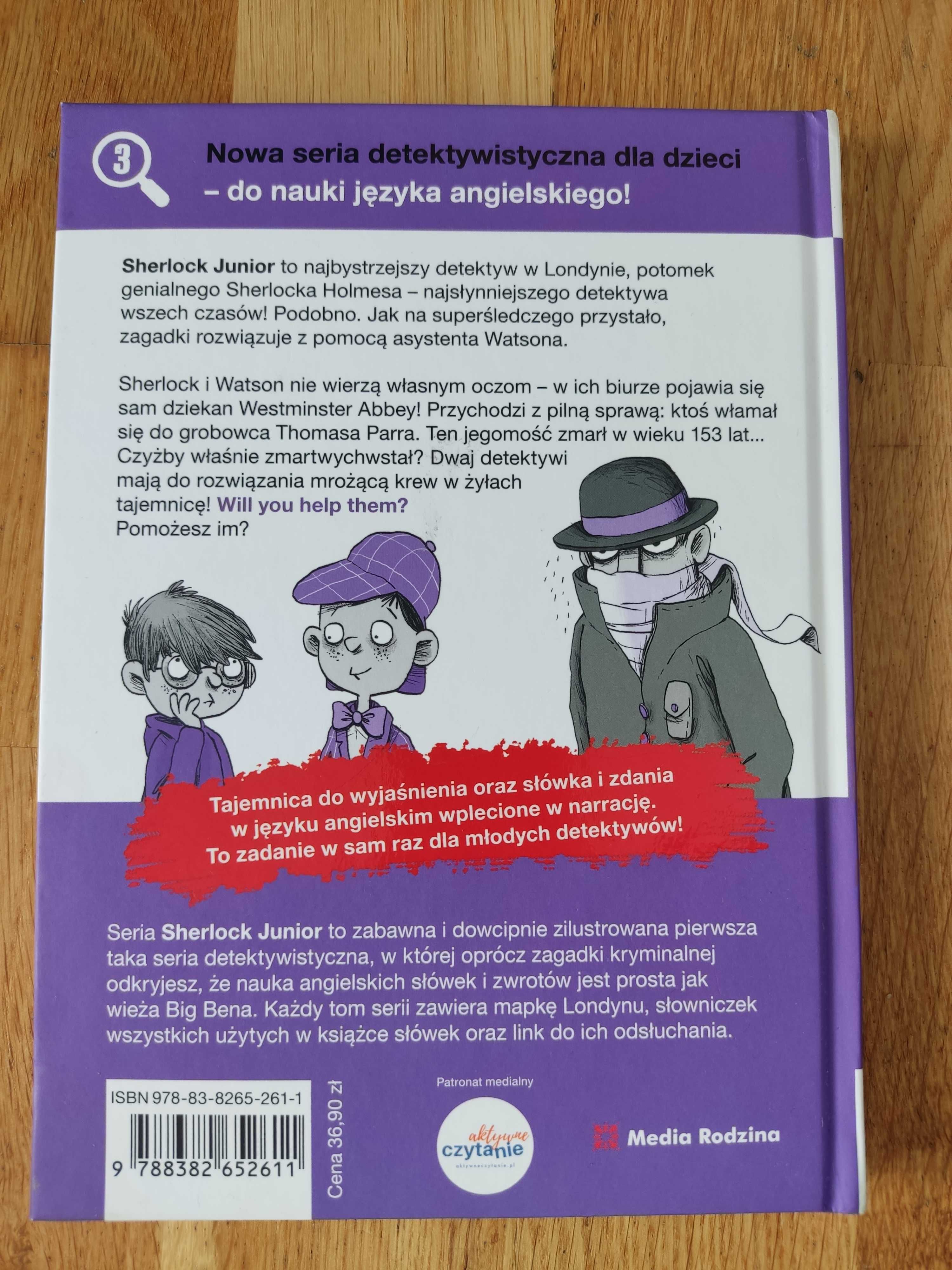 Sherlock Junior i grób w Westminster - czytam po polsku i angielsku