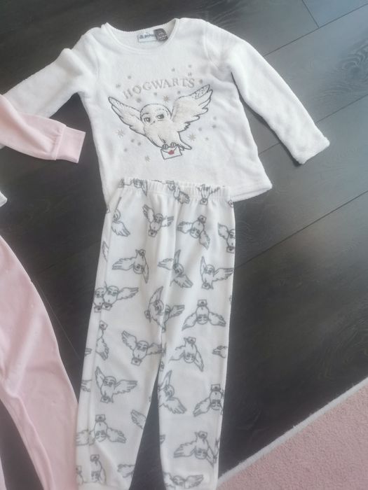 Ciepłe piżamy dla dziewczynki rozmiar 116