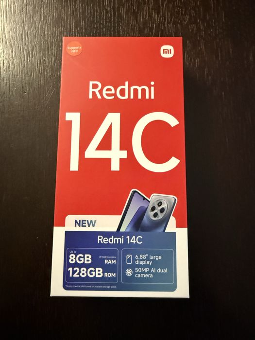 Telefon Xiaomi Redmi 14C * 4/128GB * NOWY * Zaplombowany *  * Poznań
