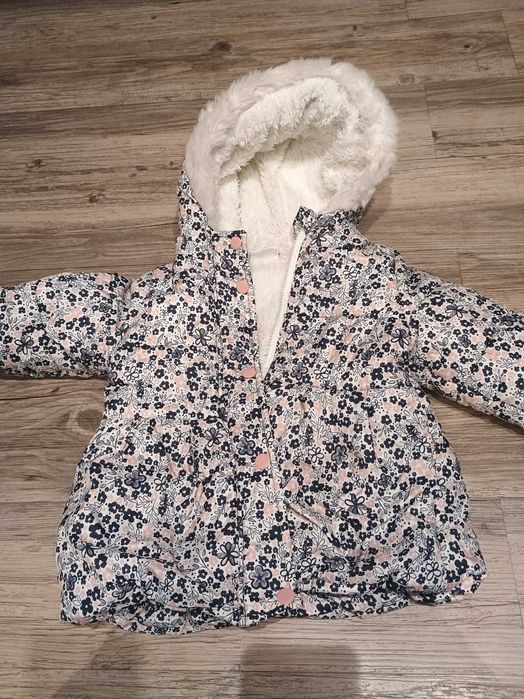 Kurtka zimowa dla dziewczynki r.92