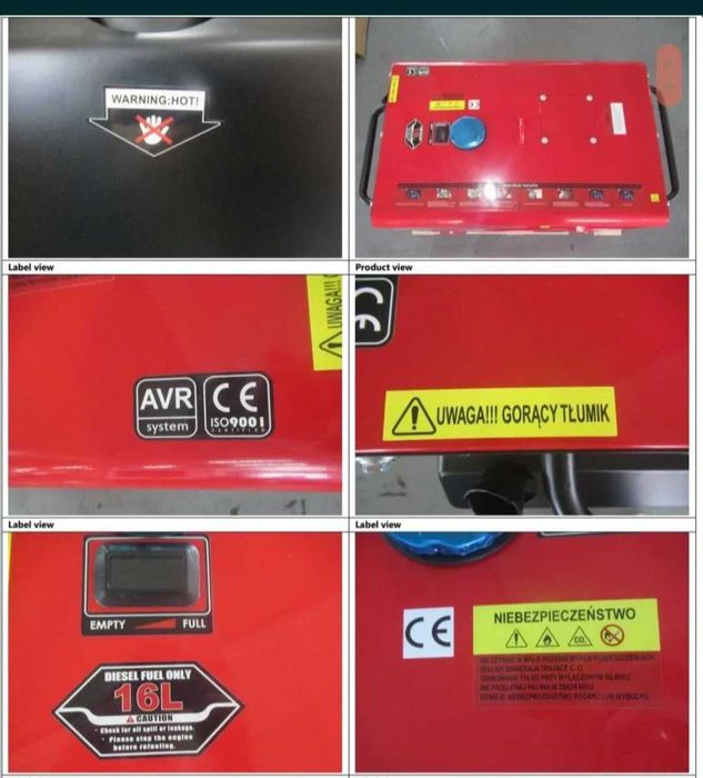 Agregat prądotwórczy diesel gx 9.5 kva - 7.5 kw