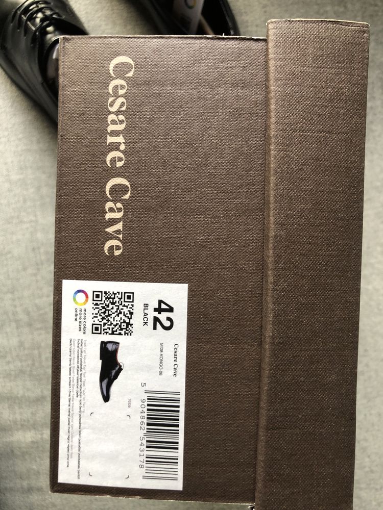 Buty skórzane 42 CCC Cesare Cave nowe