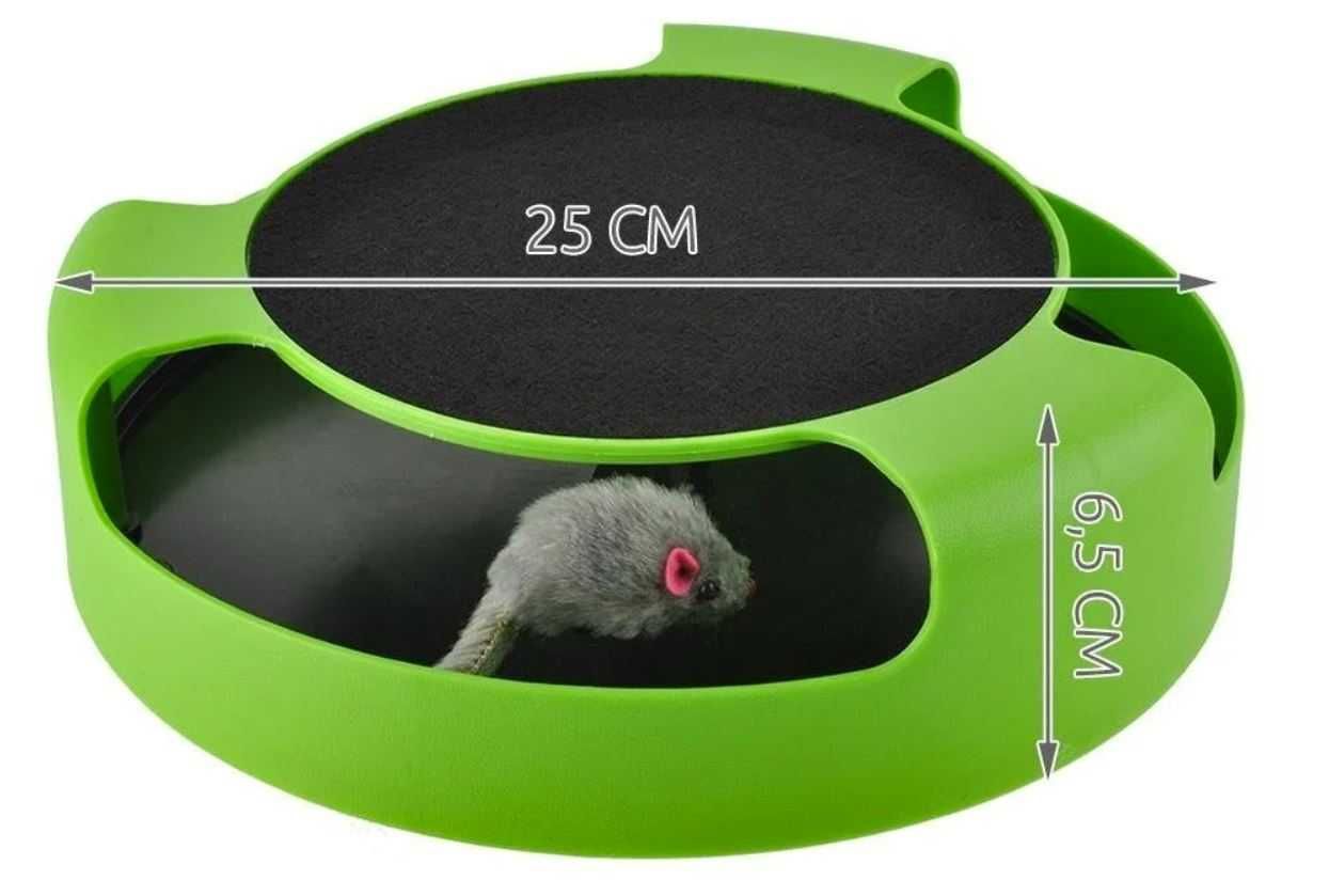 Когтедерка для котів та кішок "Злови мишку" Catch The Mouse Green