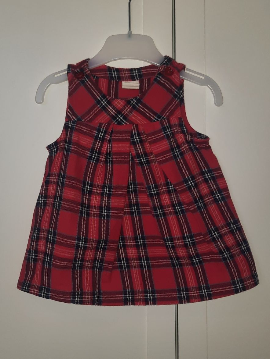 Klasyczna elegancka sukienka w kratę + bolerko rozm. 62