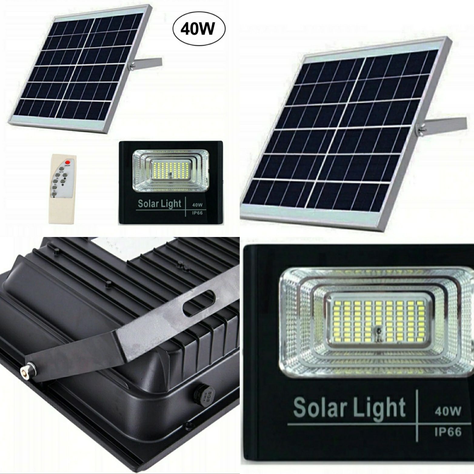 Lampa solarna 40w Panel słoneczny Pilot