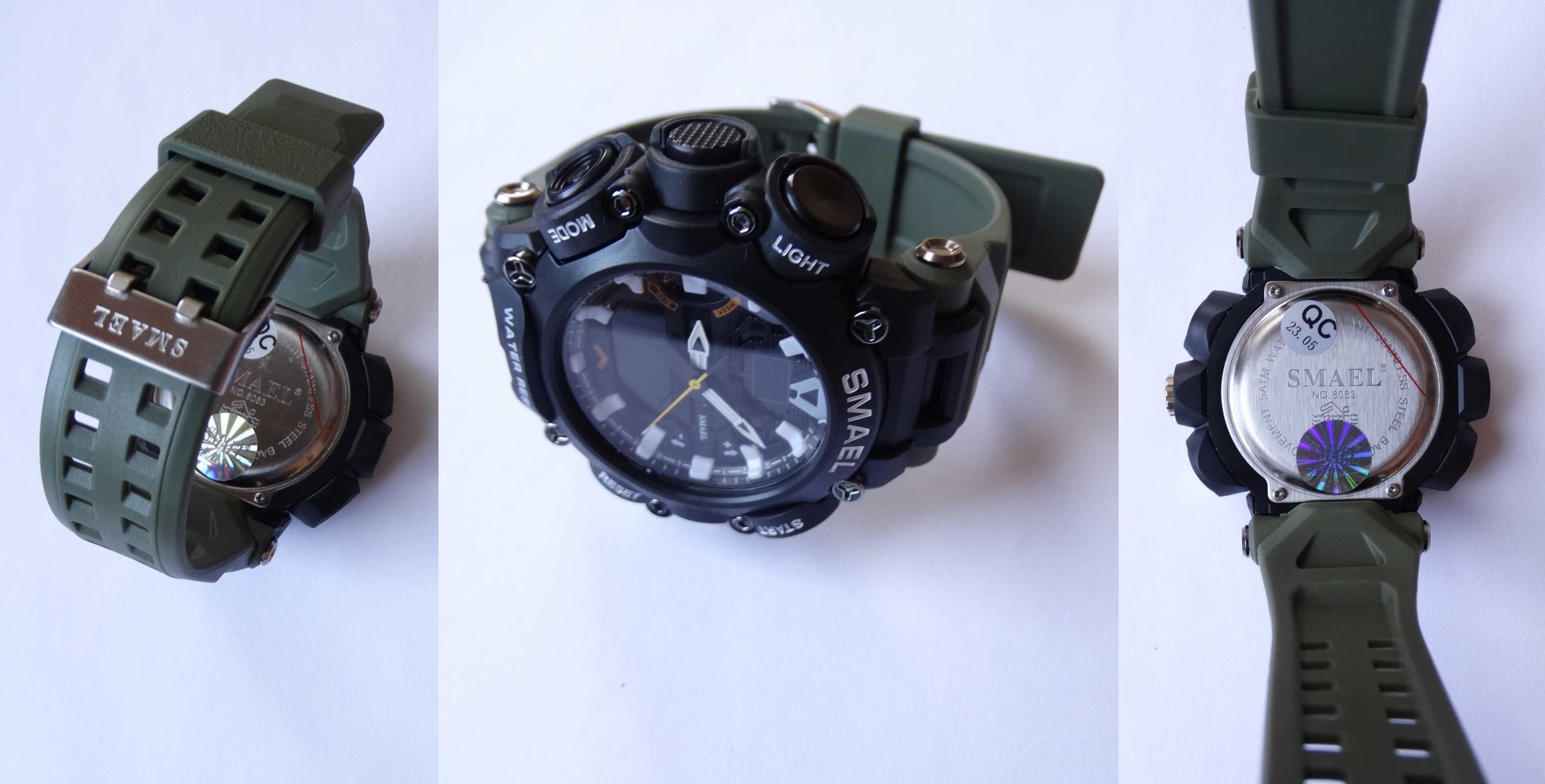 Duży militarny zegarek Smael cyfrowy elektroniczny sportowy wojskowy