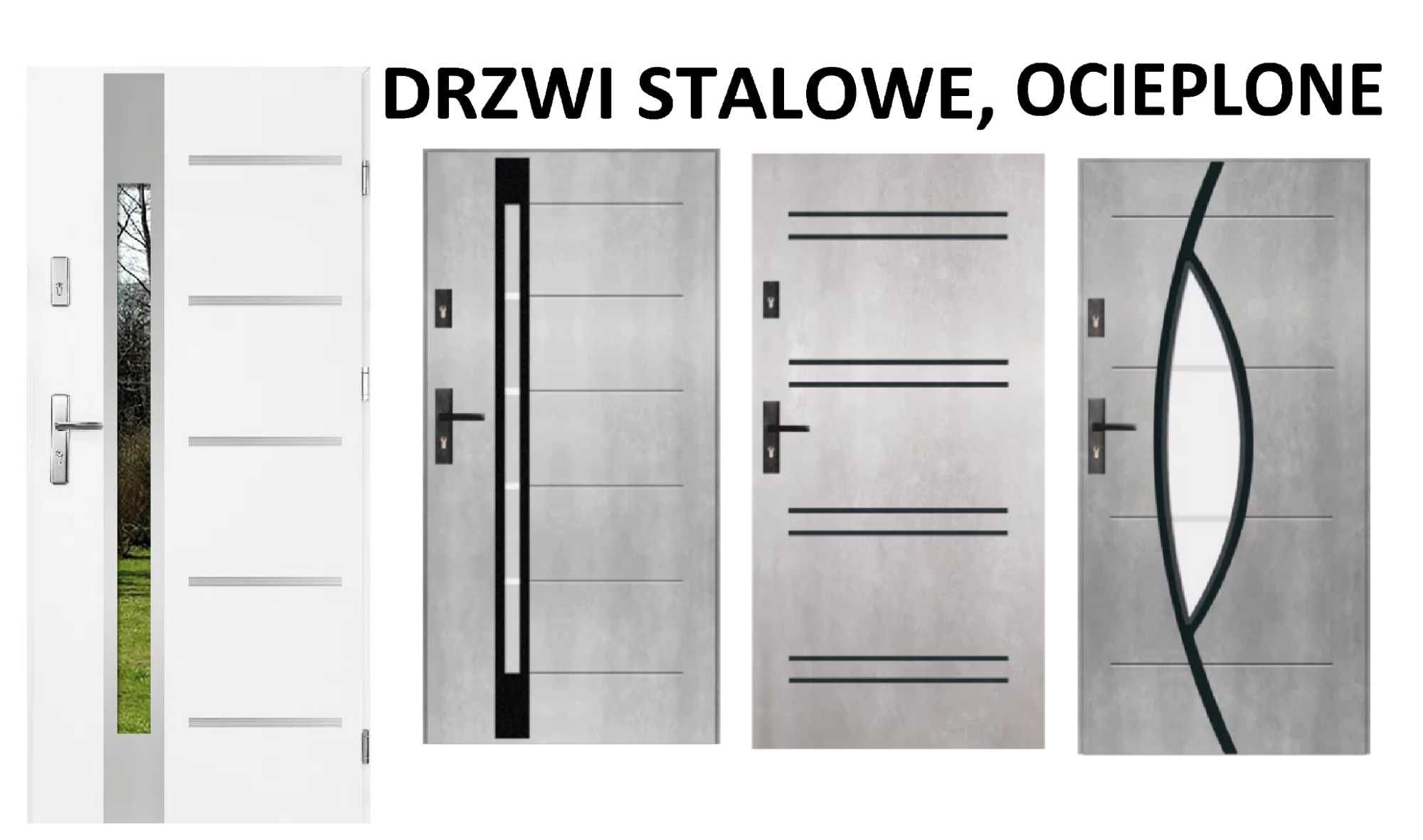 Drzwi ZEWNĘTRZNE- wejściowe  antywłamaniowe z montażem , ocieplone