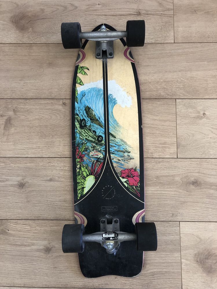 Skate Longboard Fish 500 Preto