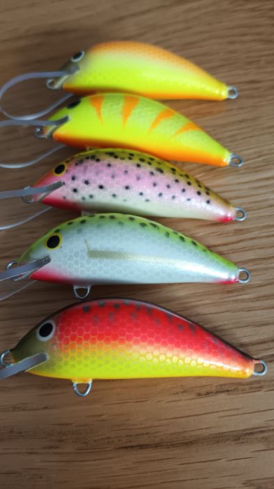 Zestaw woblerów rapala I inne