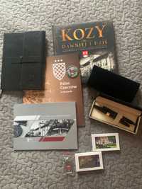 Skórzany notes. Kozy. Materiały promocyjne