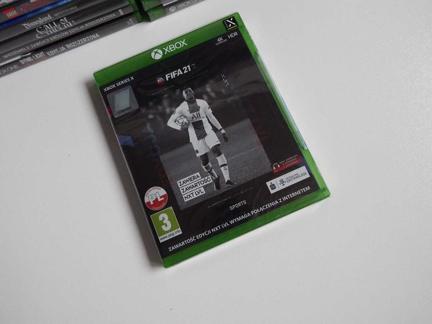 GRA XBOX SERIES X na konsolę nowej generacji FIFA 21 nowa folia