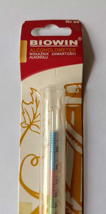 Alkoholomierz Browin. Umożliwia dokładny pomiar zawartości alkoholu.